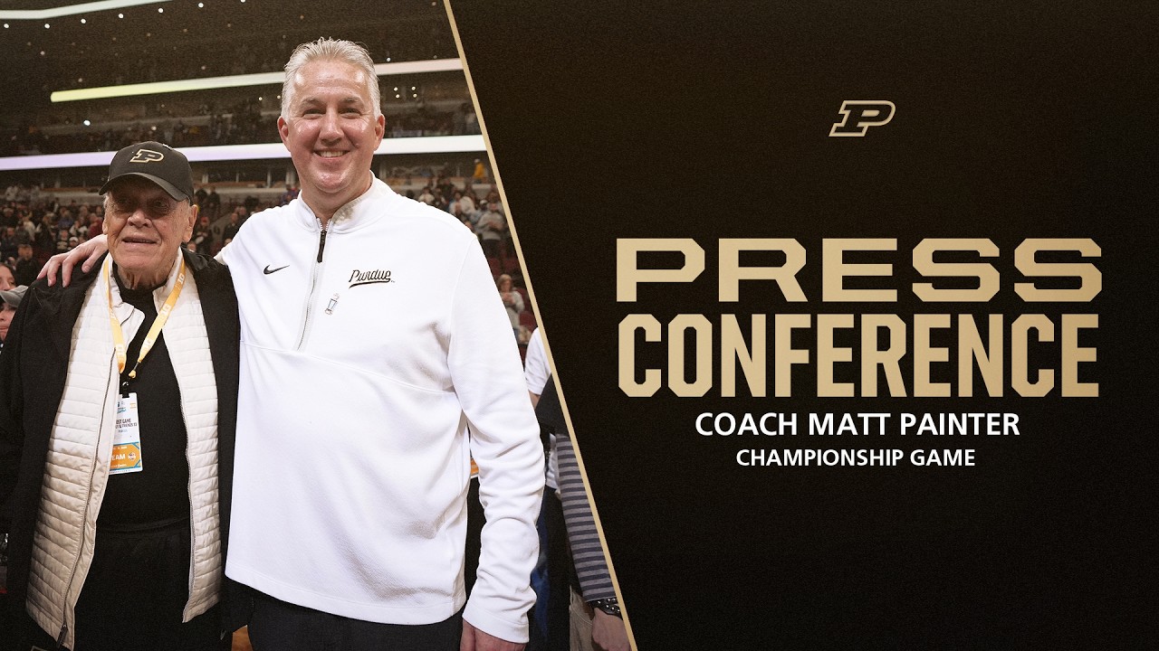 Coach Matt Painter Big Ten Title Press Conference | Purdue Men's Basketball
