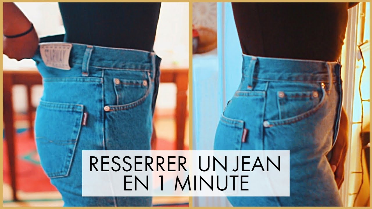 DIY: Je resserre un jean &agrave; la taille en 1mn