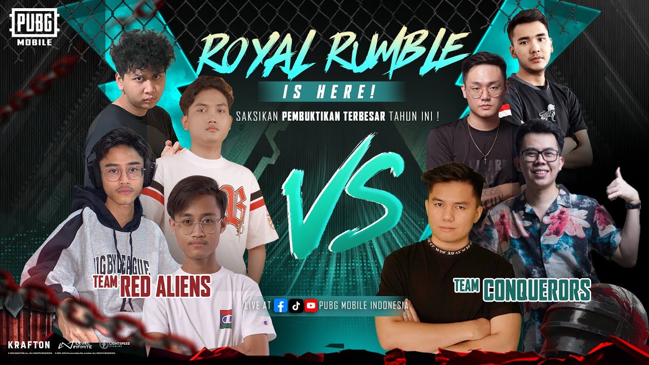 ROYAL RUMBLE !! RED ALIENS VS STREAMER!!