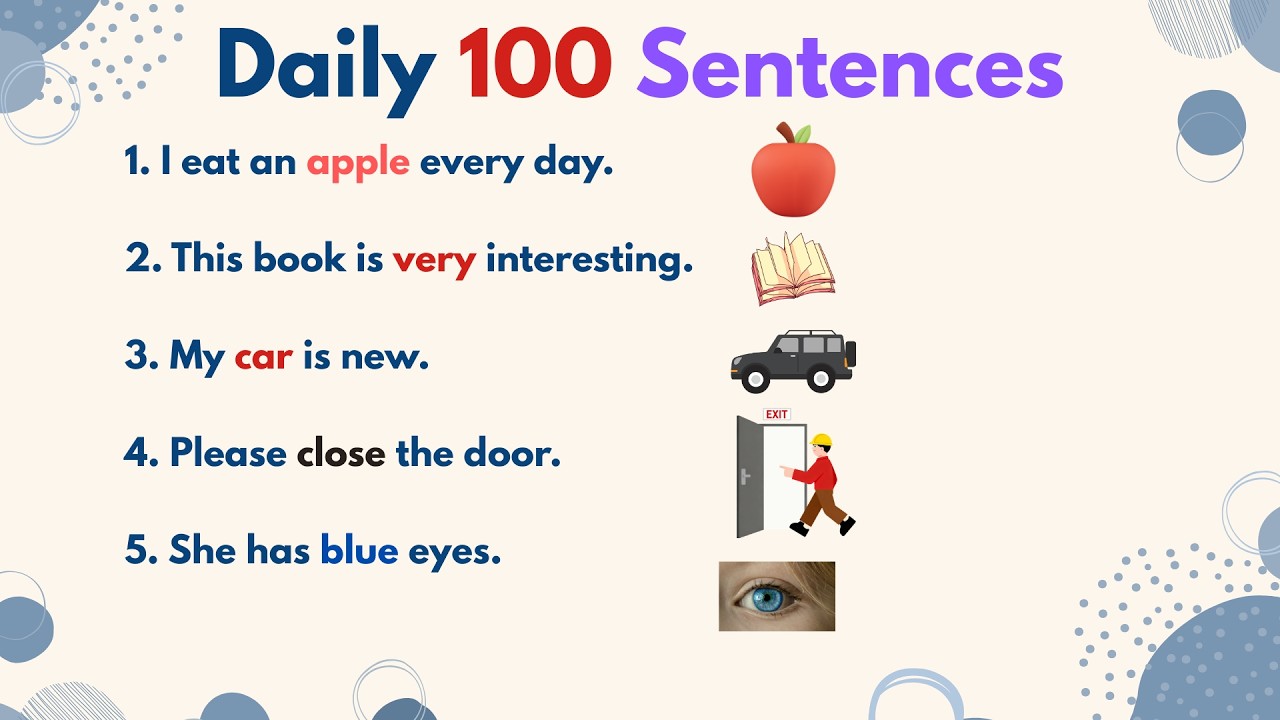 Daily 100 sentences