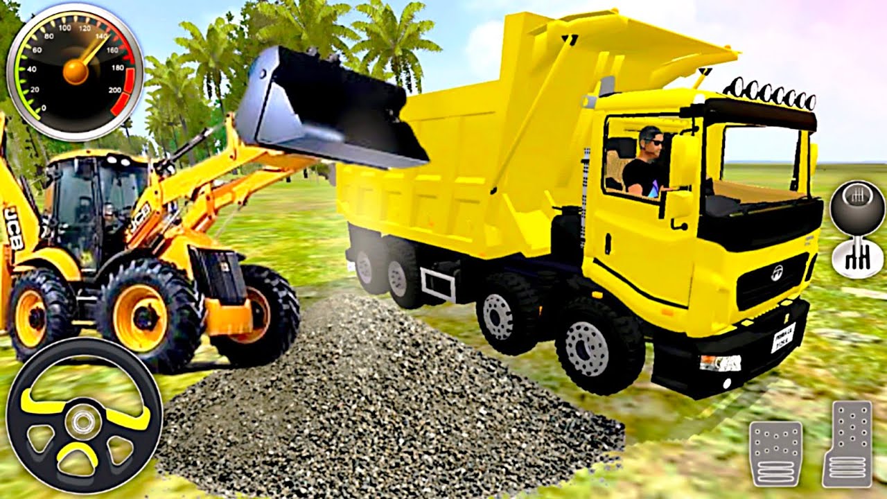 Heavy JCB & Dumper Truck Driving 💥 | Gadi Wala Game | BUSSID | Part 03