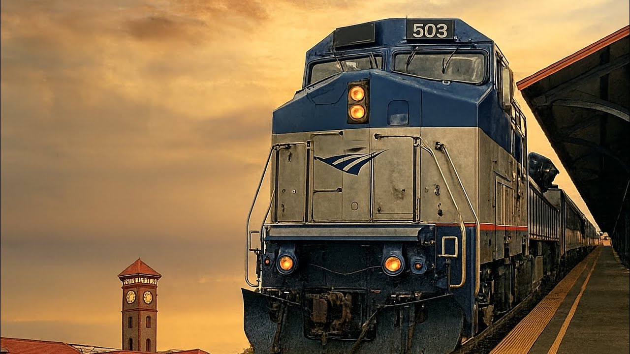 Amtrak Cascades Train 503. Seattle to Salem- Pacific Northwest Train Journey