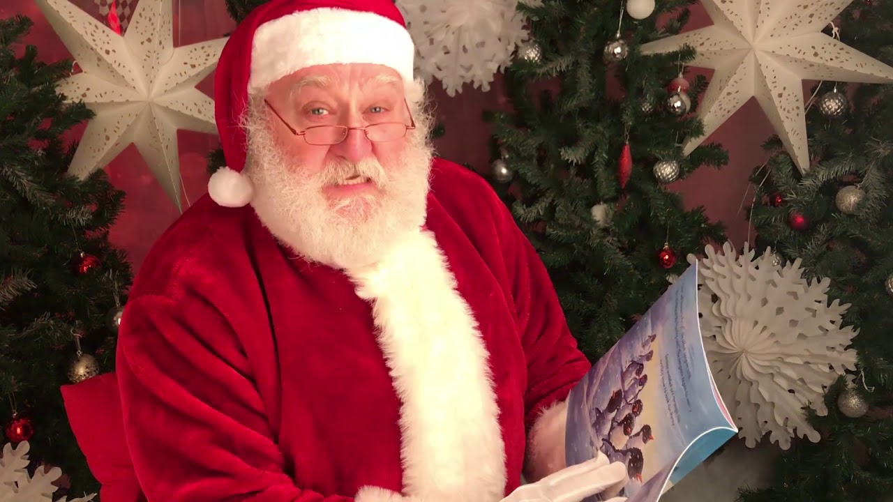Santa reads a story