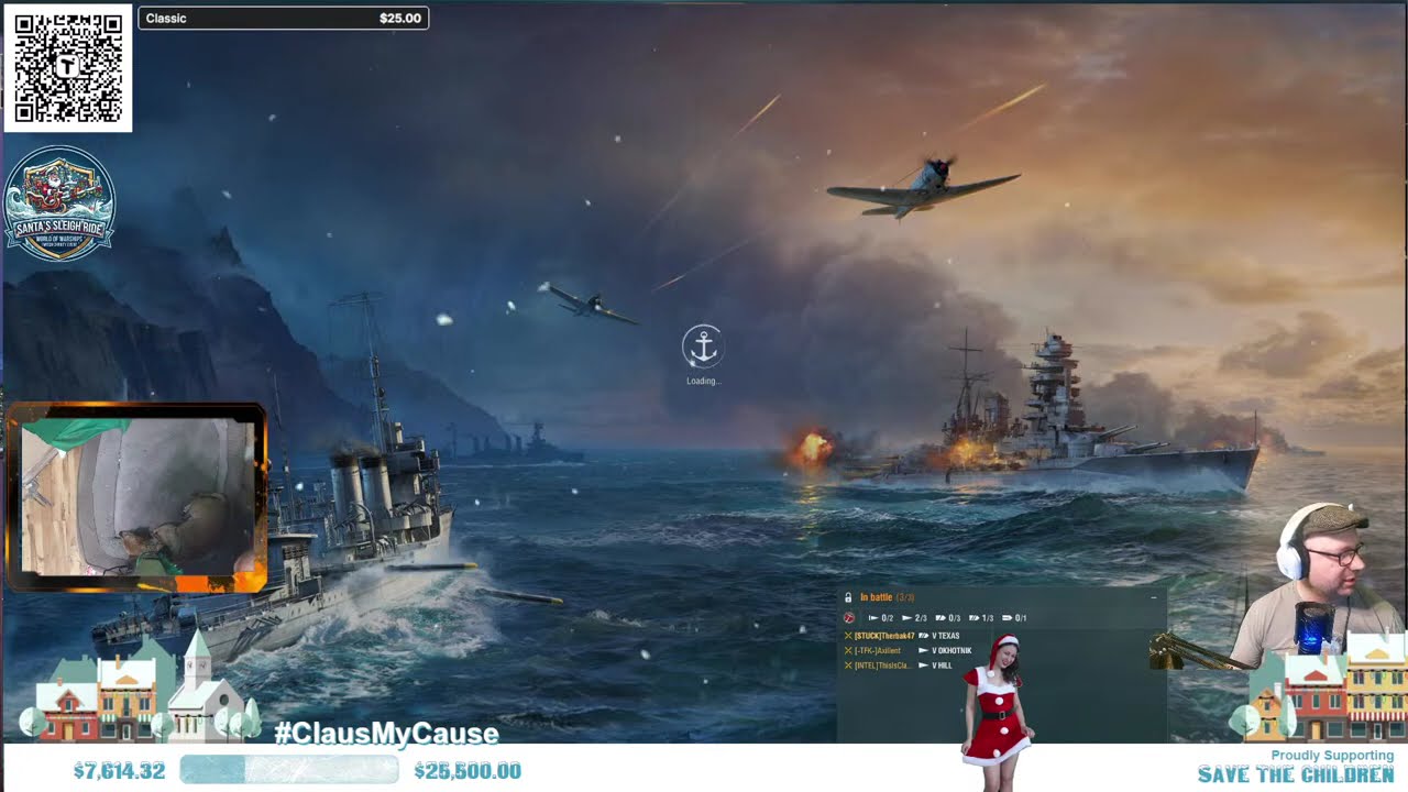 (DSCC.NA) Santa's Sleigh Ride 2025 - WoWs Twitch Charity Event! Giveaways! (Salt Free)