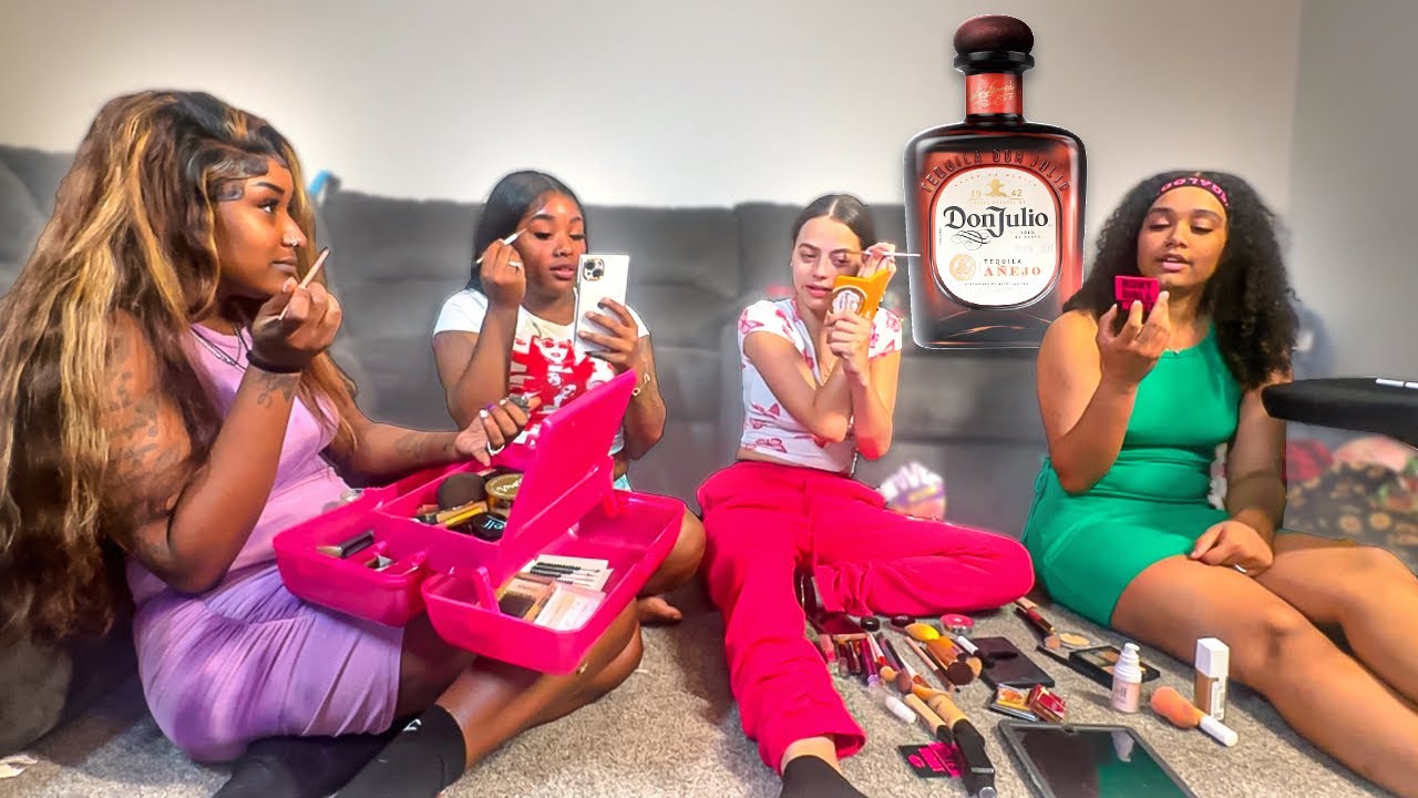 The Girlskiiz Drunk Makeup Challenge ( Risky Girls night )
