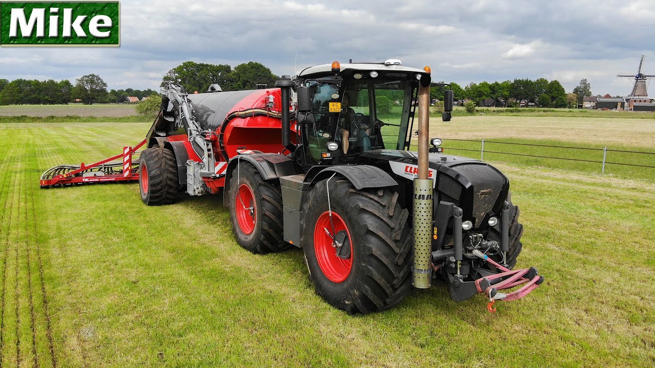 2020 | *Sound* Black Claas Xerion with Kaweco | Slurry injection | Postel   Loonwerk.