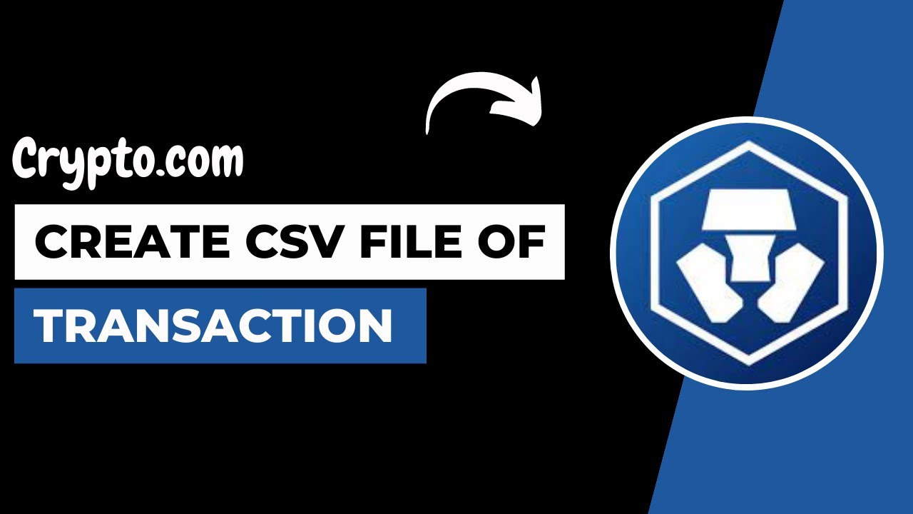 How To Create CSV File of Your Transactions On Crypto.com - Crypto.com CSV File Tax Help Guide !