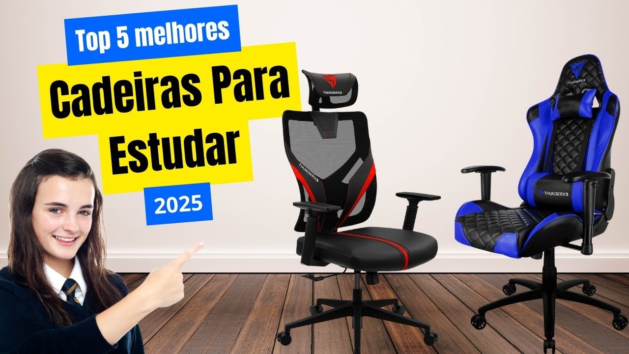✅Top 5 melhores cadeiras para estudar