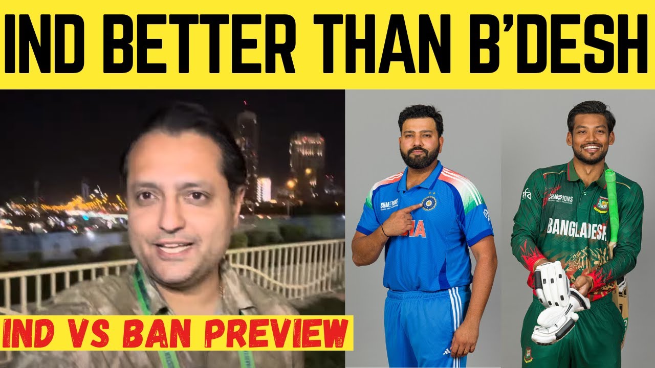 Bangladesh Pace vs India’s powerful batting: Preview| Champions Trophy| IndvsBang