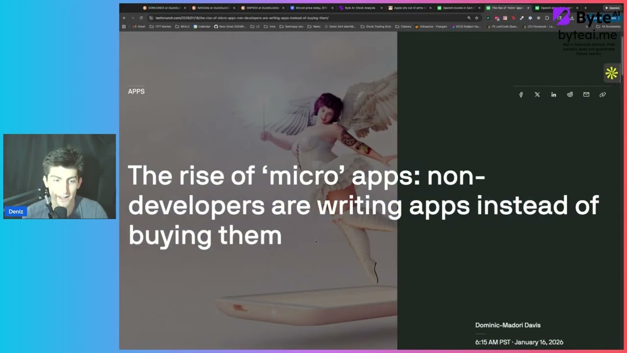 1.16.26: Apple “sits out” AI race? Rise of micro apps. OpenAI signs deals.