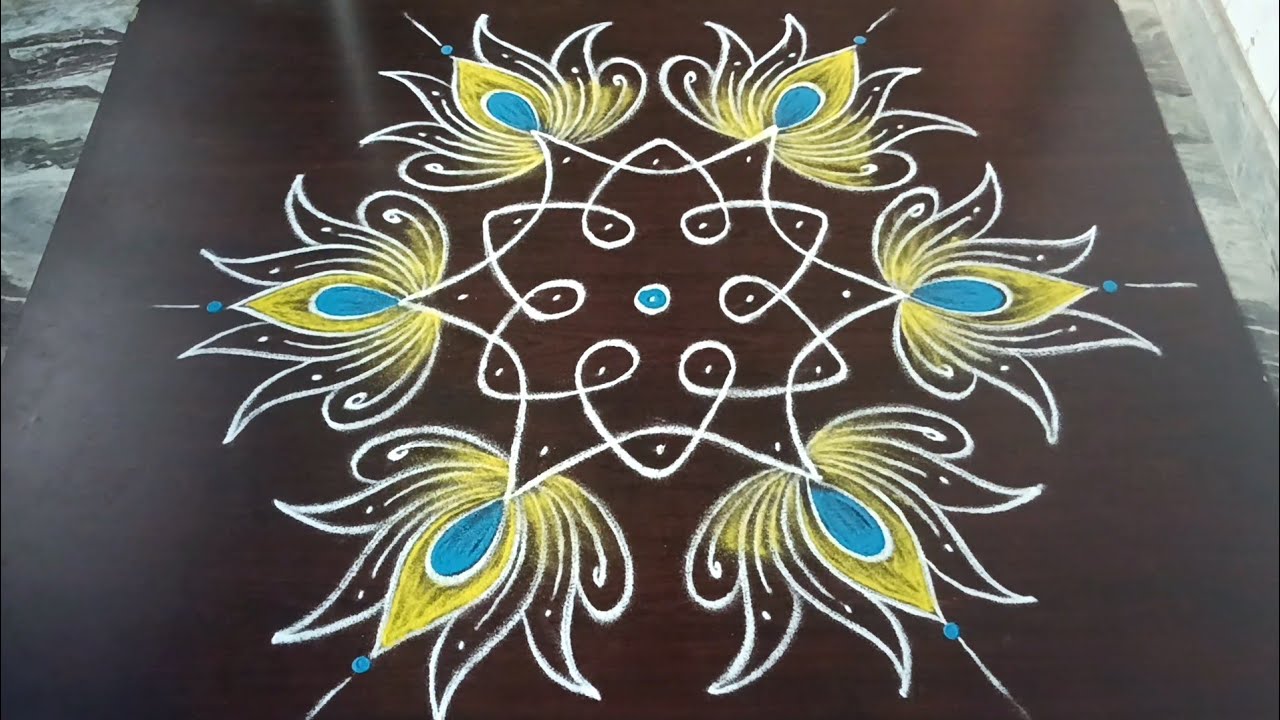 Mahashivratri 2026 spl flower rangoli//Simple daily rangoli designs//Maasi madham kolam/Lathakolam