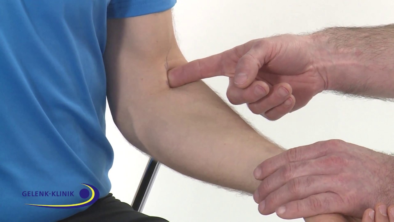 Untersuchung der Bizepssehnen-Ruptur: Hook Test, PD. Dr. Bastian Marqua&szlig;, MVZ Gelenk-Klinik