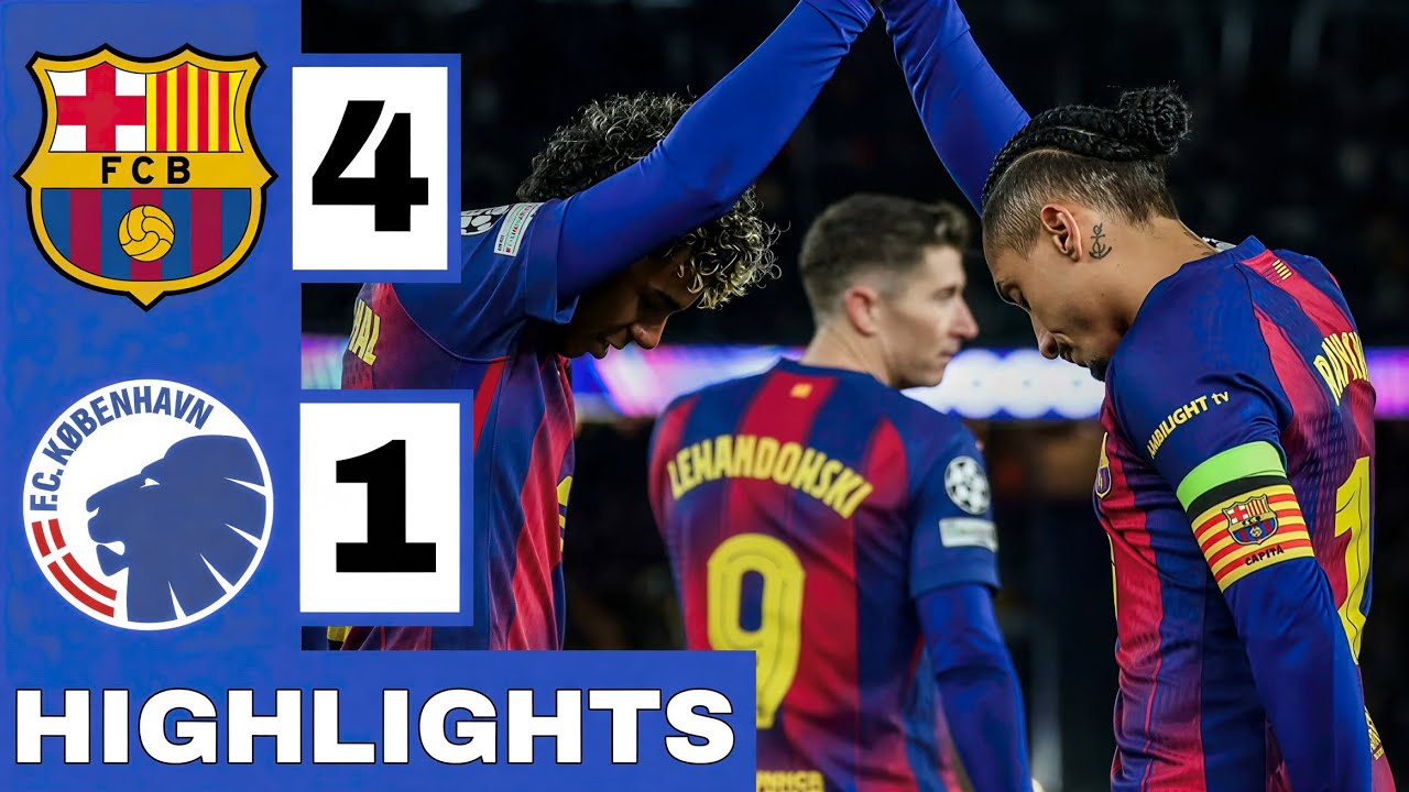 🔵🔴Barcelona vs Copenhagen (4-1) Extended HIGHLIGHTS | UEFA Champions League