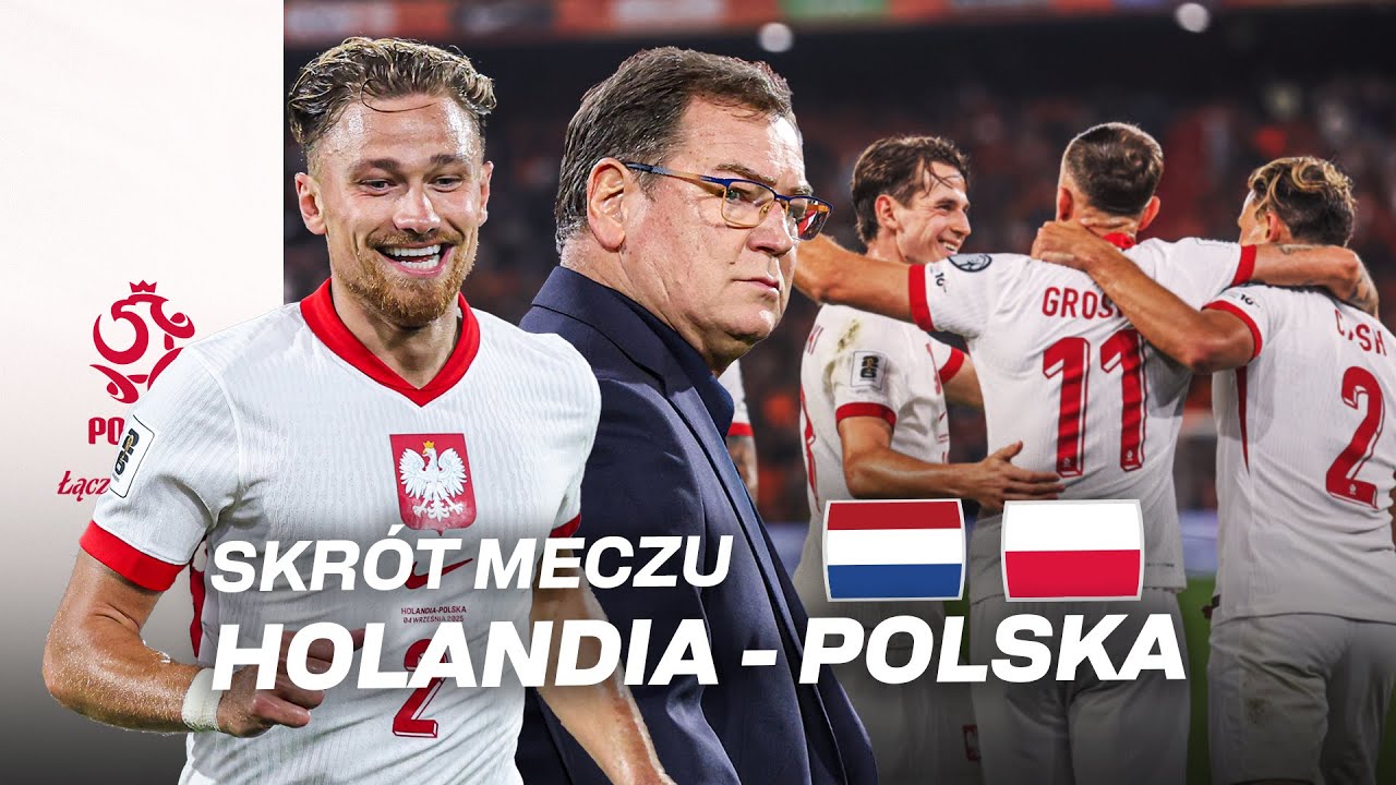 EL. MŚ: Skrót meczu 🇳🇱 HOLANDIA - POLSKA 🇵🇱