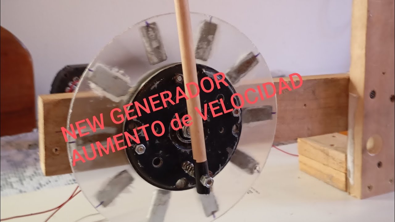 GENERADOR ELÉCTRICO con AUMENTO de VELOCIDAD