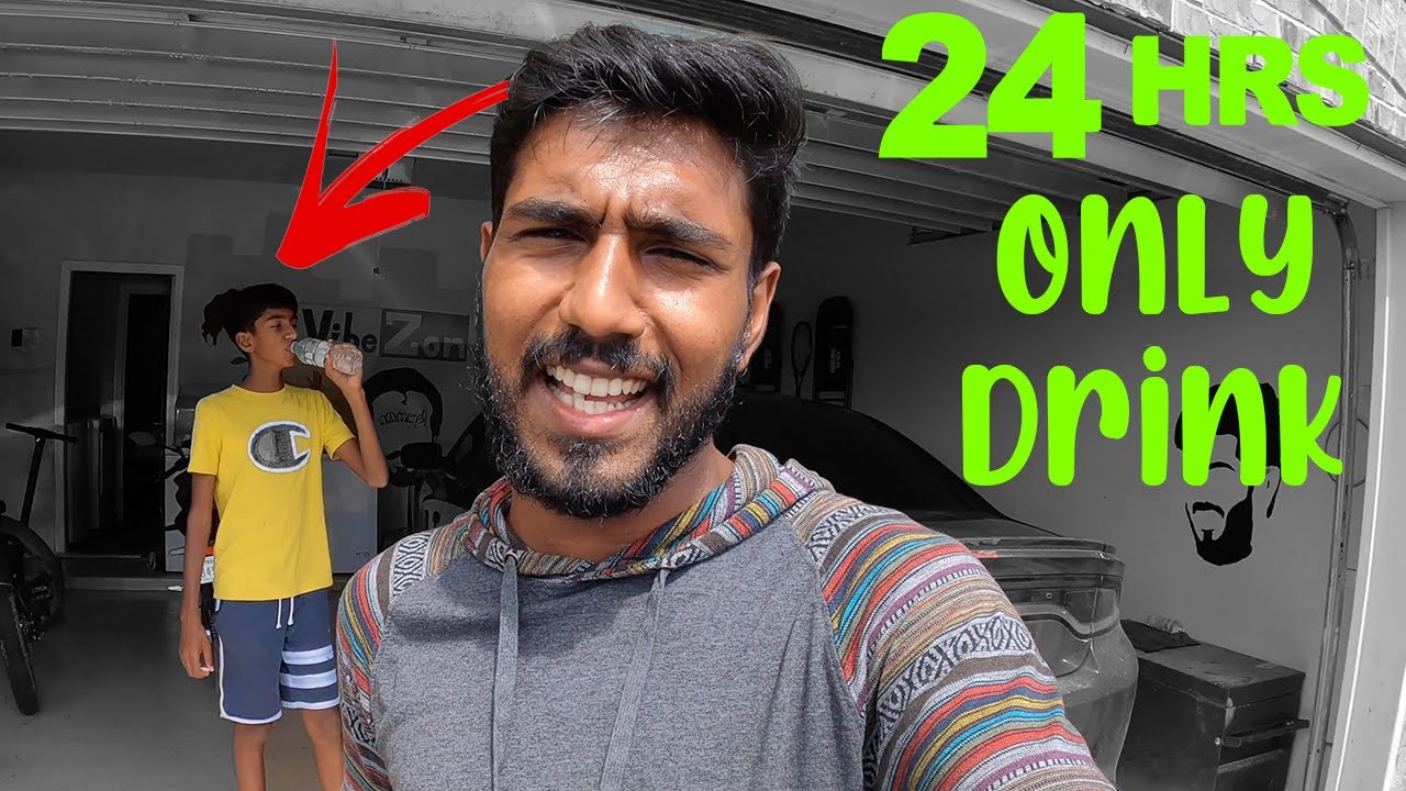 24 HRS ONLY DRINKS CHALLENGE !!! *dont try this*