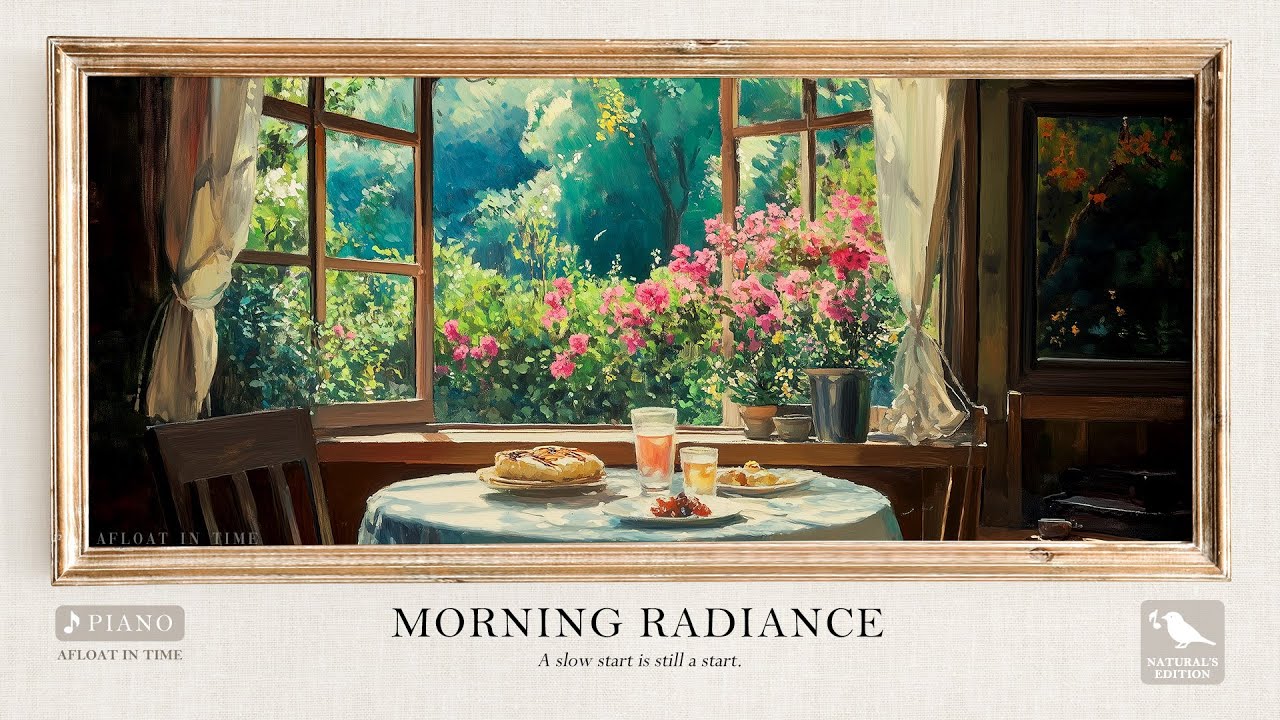 🌞 Morning Radiance – Relaxing Piano Music with Birdsong for Peaceful Mornings, Relax, Focus, Reading