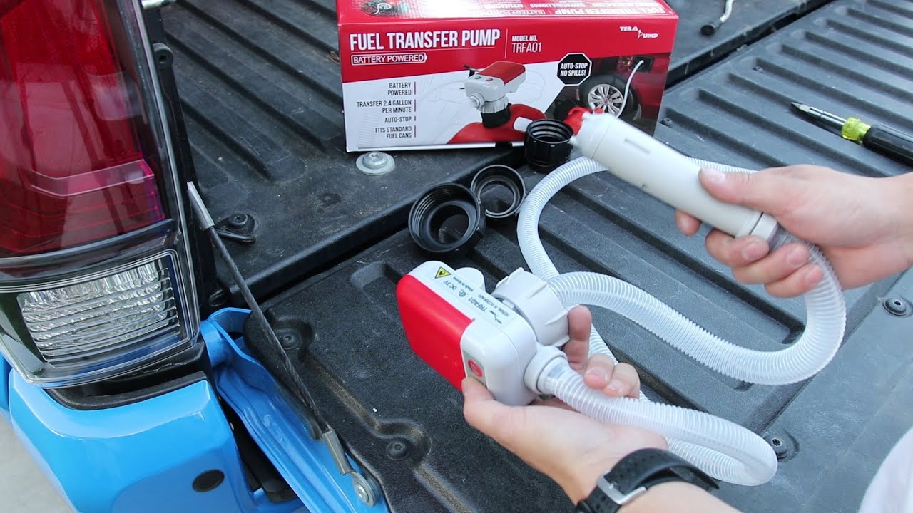 Terapump battery powered fuel transfer pump. TRFA01