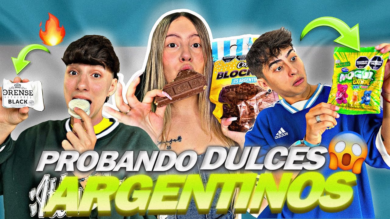 PROBANDO DULCES RAROS DE ARGENTINA 😱🍫 *No esperábamos esto* 😩