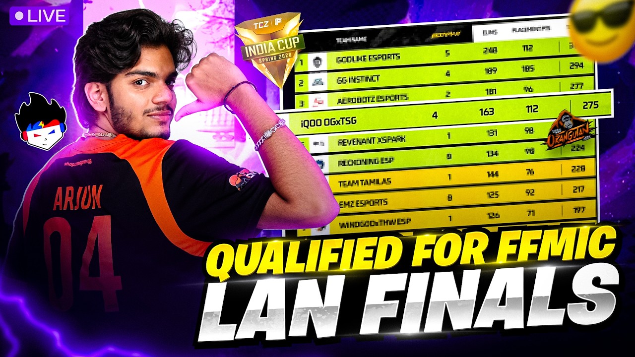 QUALIFIED  FOR LAN FINALS - TSG ARJUN IS LIVE 🏆🔥