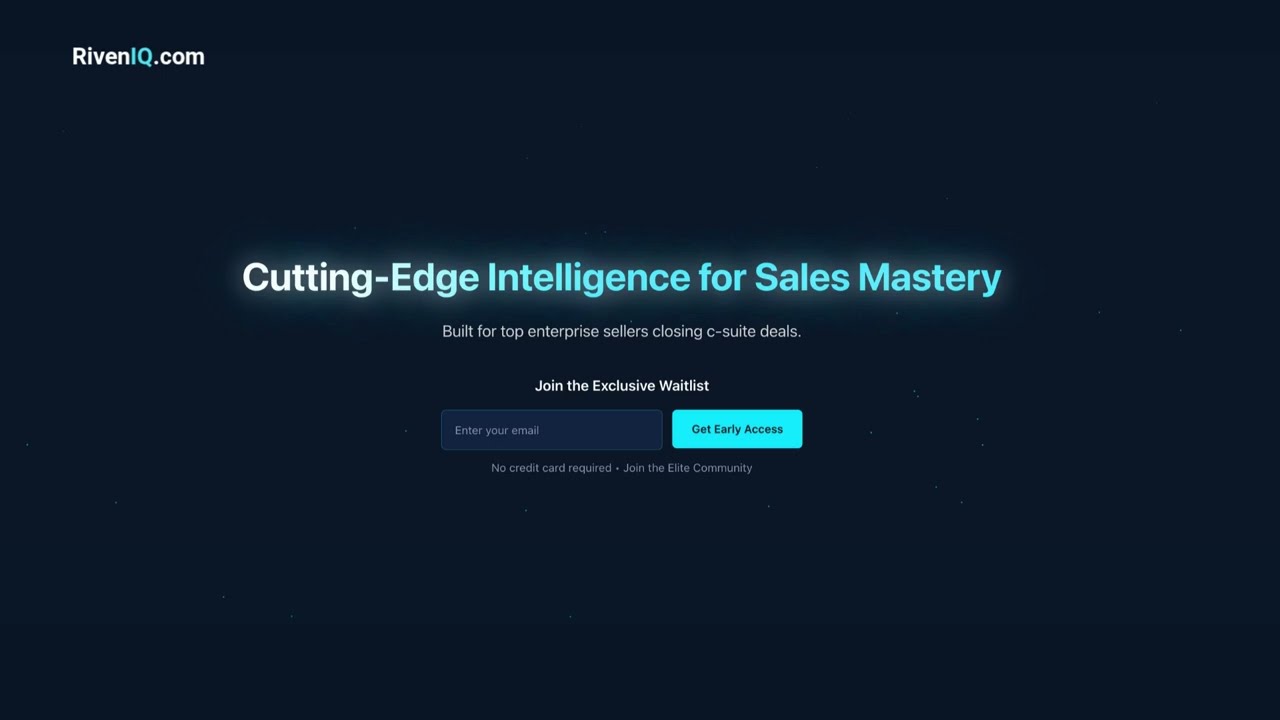 Cutting-Edge Intelligence Platform for Enterprise Sellers
