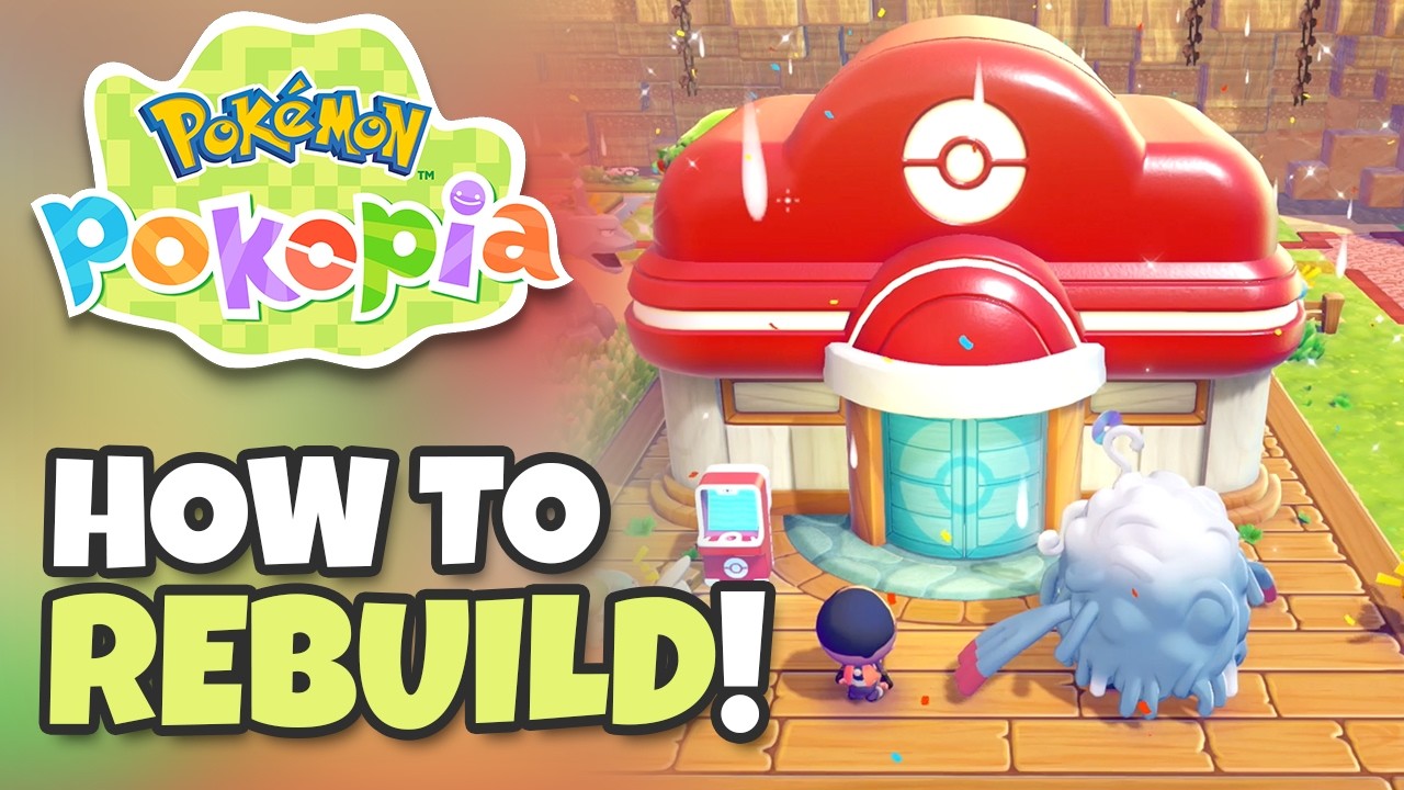How to Rebuild POKEMON CENTER in Pokemon Pokopia (Full Guide)