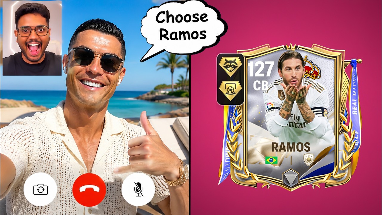 Криштиану Роналду выбирает состав моей команды в FC MOBILE!