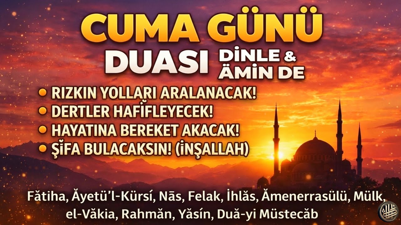 🌙RAMAZAN🤲CUMA GÜNÜ DUASI — En Faziletli Günün En Güzel Duaları | NİYET ET VE DİNLE 🤲✨🕌