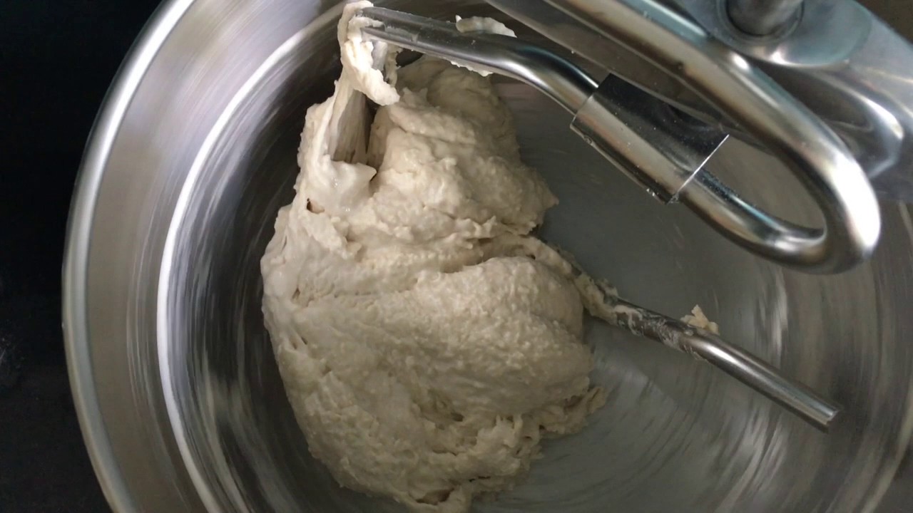 Ankarsrum stand mixer - high hydration pizza dough