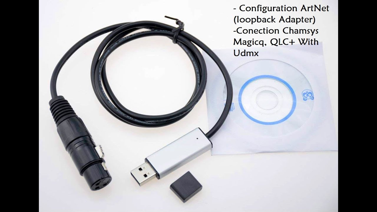 Conection ArtNet Chamsys Magicq, Qlc + with Udmx (usb dmx)