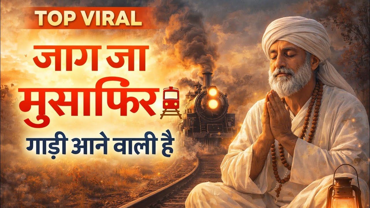 जाग जा मुसाफ़िर 🚆 | गाड़ी आने वाली है | चेतावनी भजन 2026 | Heart Touching Bhajan