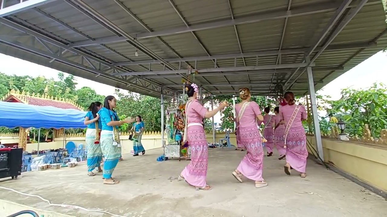 รำวงเมืองยอง รำวงไตยลื้อ ประเพณีตานธรรม เมืองหลวย