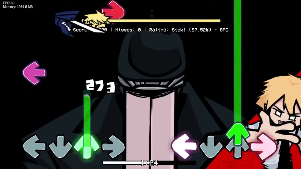Friday Nigth Funkin - FNF CHAINSAW VS SWORD - Razorblades (composed by TaeSkull) (FC)