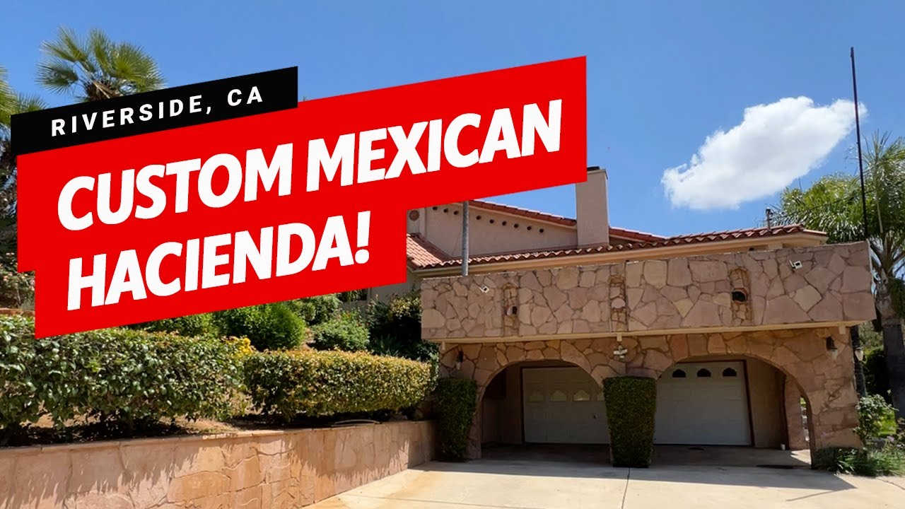 Mexican Hacienda  Custom Home| 3632 SF | 3 Bed 2  bath | Riverside, California