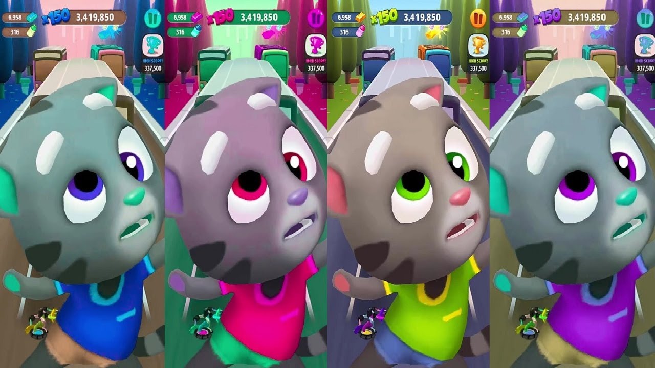Colors Reaction Talking Tom Gold Run New Update Cycle Tour event Talking Tom VS Boss Fight