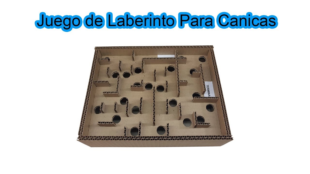 Cómo Hacer Juego de Mesa de Cartón, Laberinto Para Canicas, Laberinto De Mármol