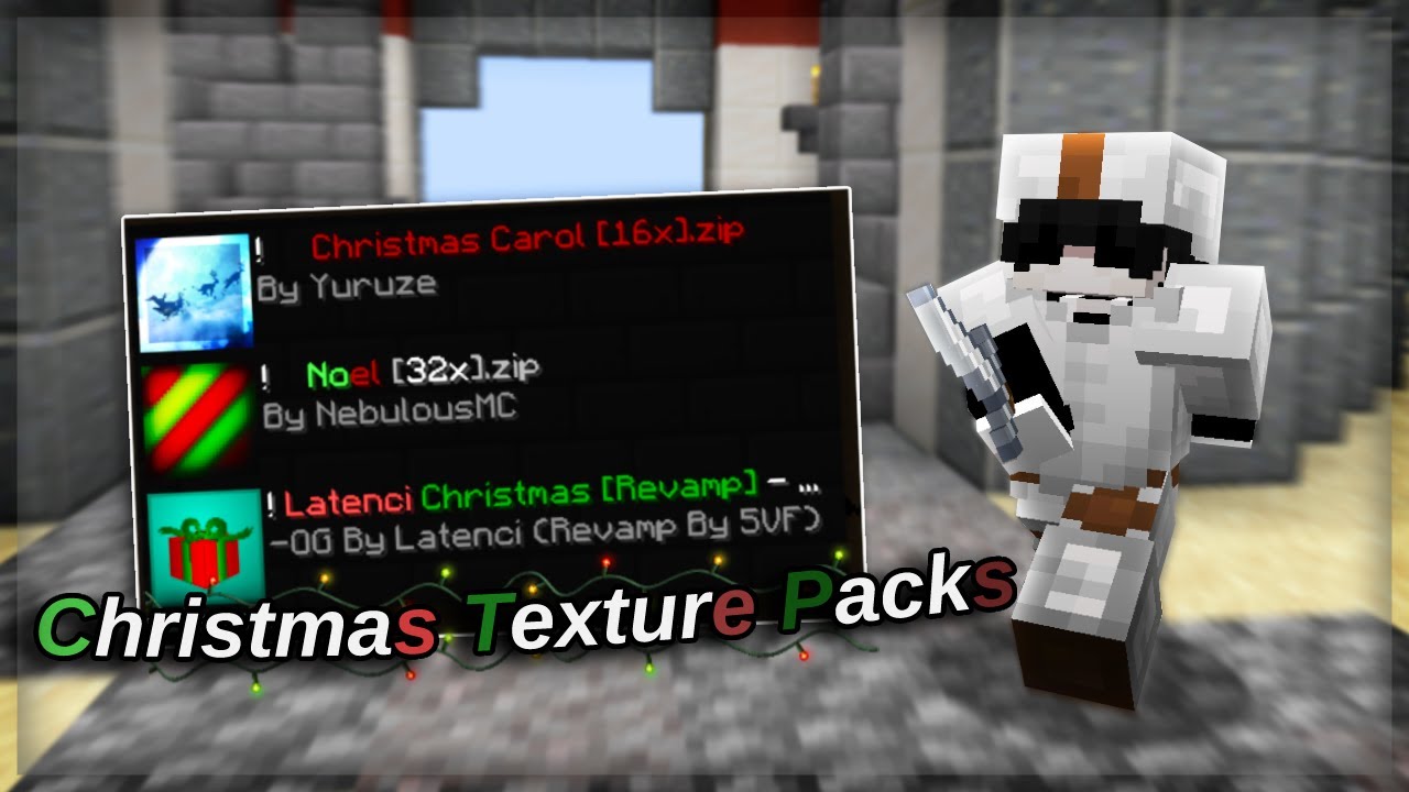 The BEST Christmas Texture Packs for Minecraft PVP (Bedwars/Skywars + 1.8.9)