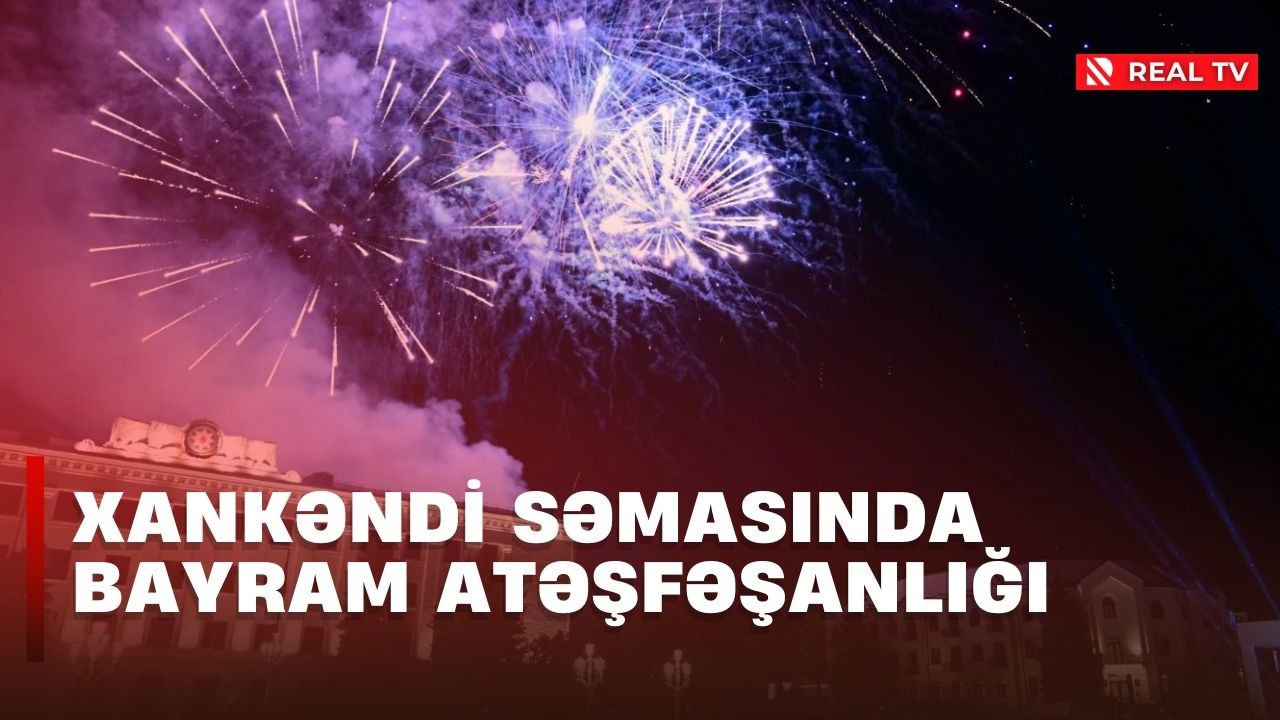 Xankəndi səmasında bayram atəşfəşanlığı