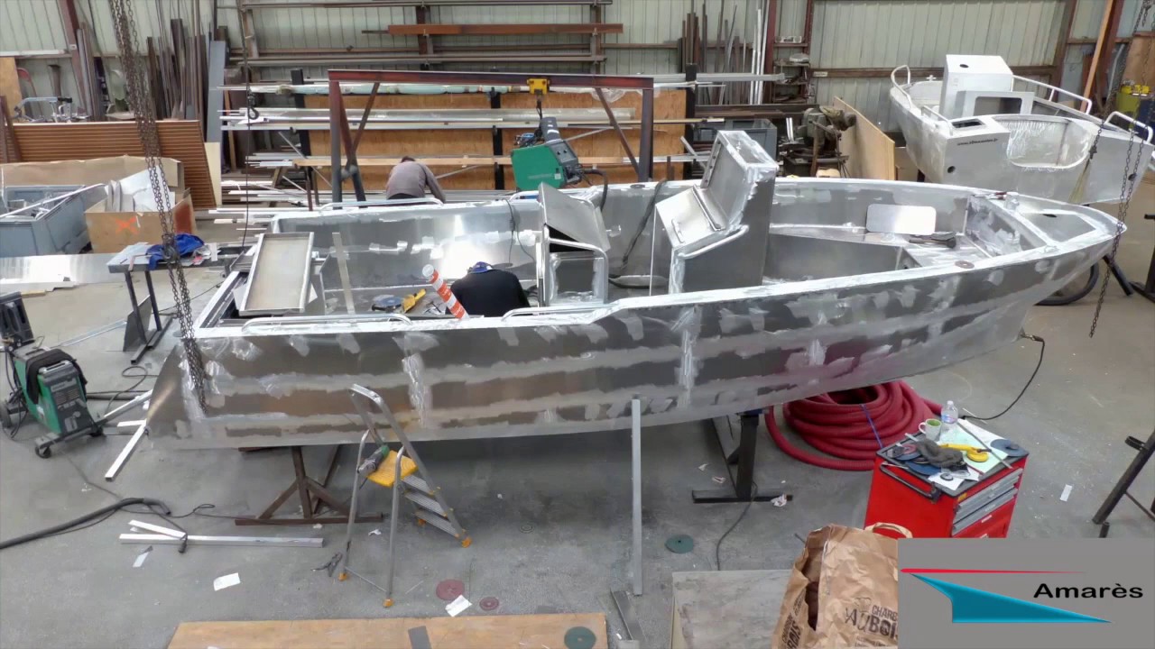 Coryph&egrave;ne 22, Construction d'un bateau en aluminium Coryph&egrave;ne 22