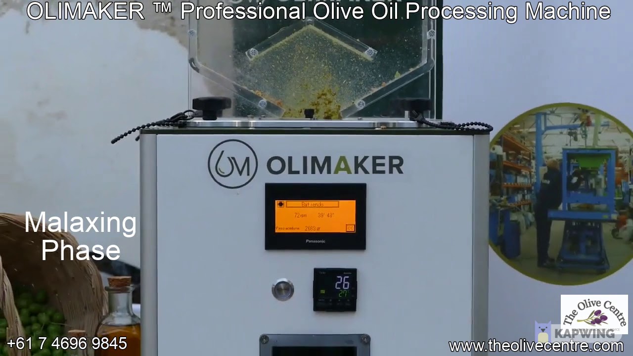 Olimaker Professional MC3 Olive Oil Processing Machine for Home and Olive Grove