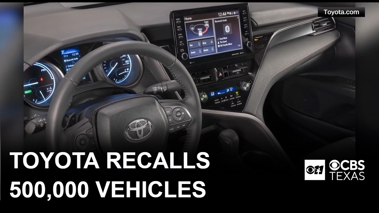Toyota issues recall on more than 500,000 vehicles due to software glitch