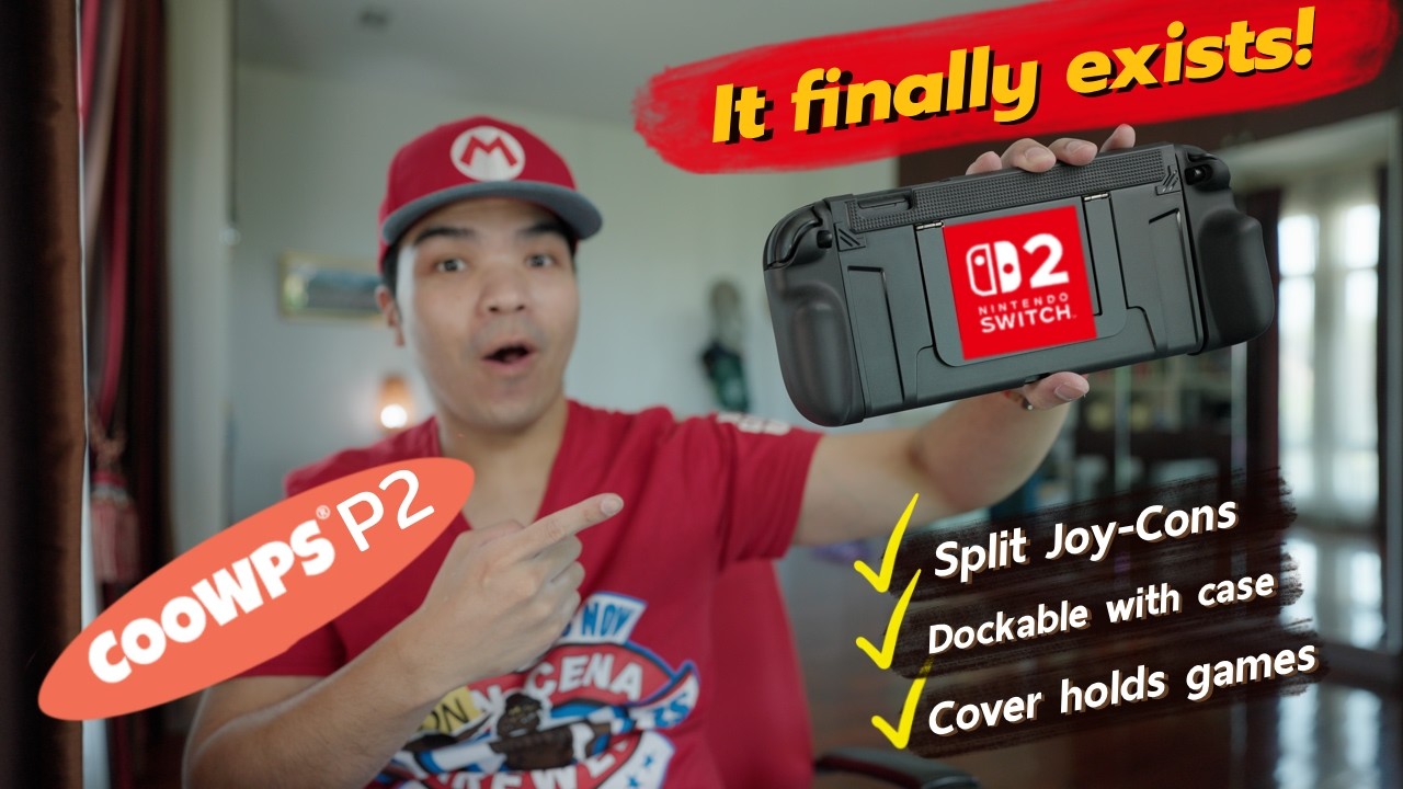 FINALLY, the BEST Nintendo Switch 2 grip case! | COOWPS P2 Review