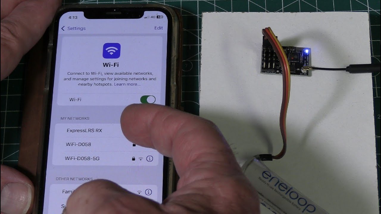Обновлена ​​настройка Express LRS с помощью мобильного телефона.