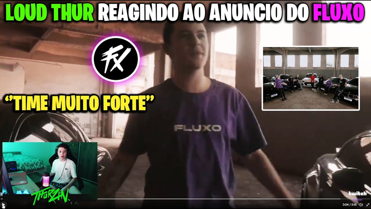 LOUD THURZIN REAGINDO AO ANUNCIO DOS EMULADORES DO FLUXO - CLIPS FF