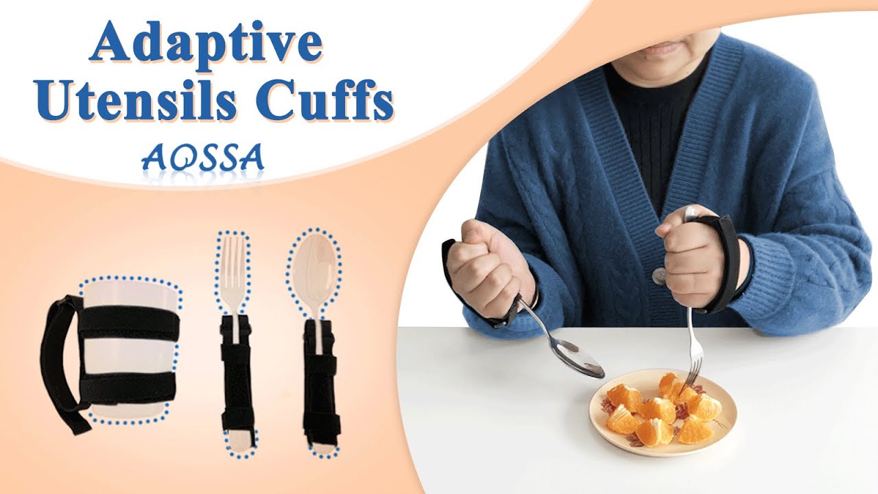 Adaptive Utensils Universal Cuff for Elderly Adults Utensil Holders