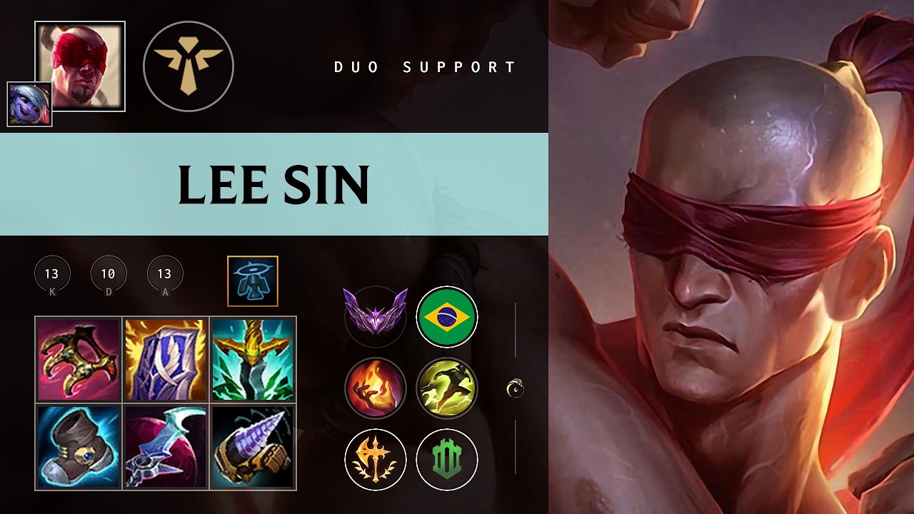 Lee Sin Support vs Karma - BR Master Patch 26.08