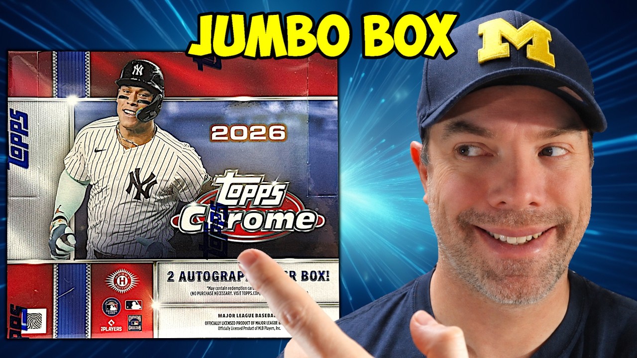 РАСПАКОВКА JUMBO BOX: Бейсбольные карточки 2026 Topps Chrome