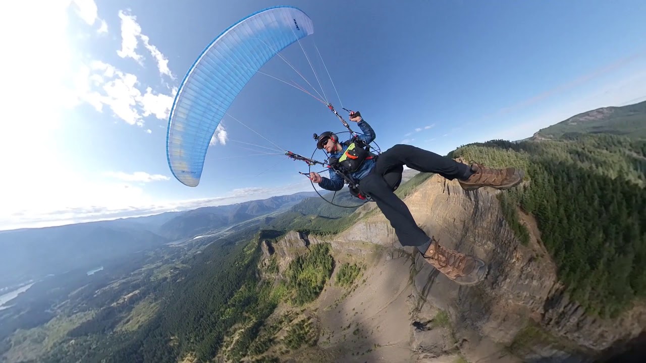 Cascade Locks Oregon via Paramotor