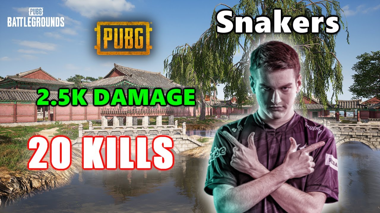 eU Snakers - 20 KILLS (2.5K Damage) - SQUADS - PUBG