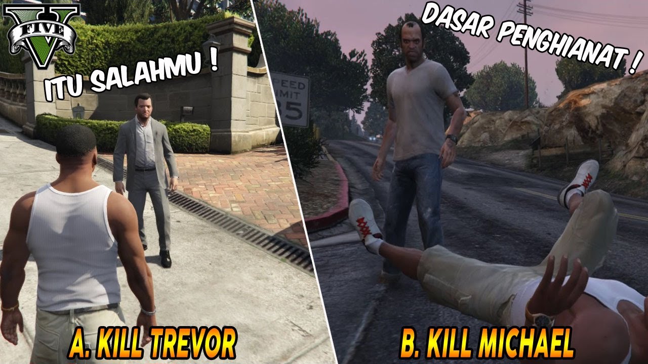 SEMUA KONSEKUENSI KEUNTUNGAN & KERUGIAN MISI TERAKHIR GTA 5 (A, B, C) | GTA 5 ENDINGS & CONSEQUENCES